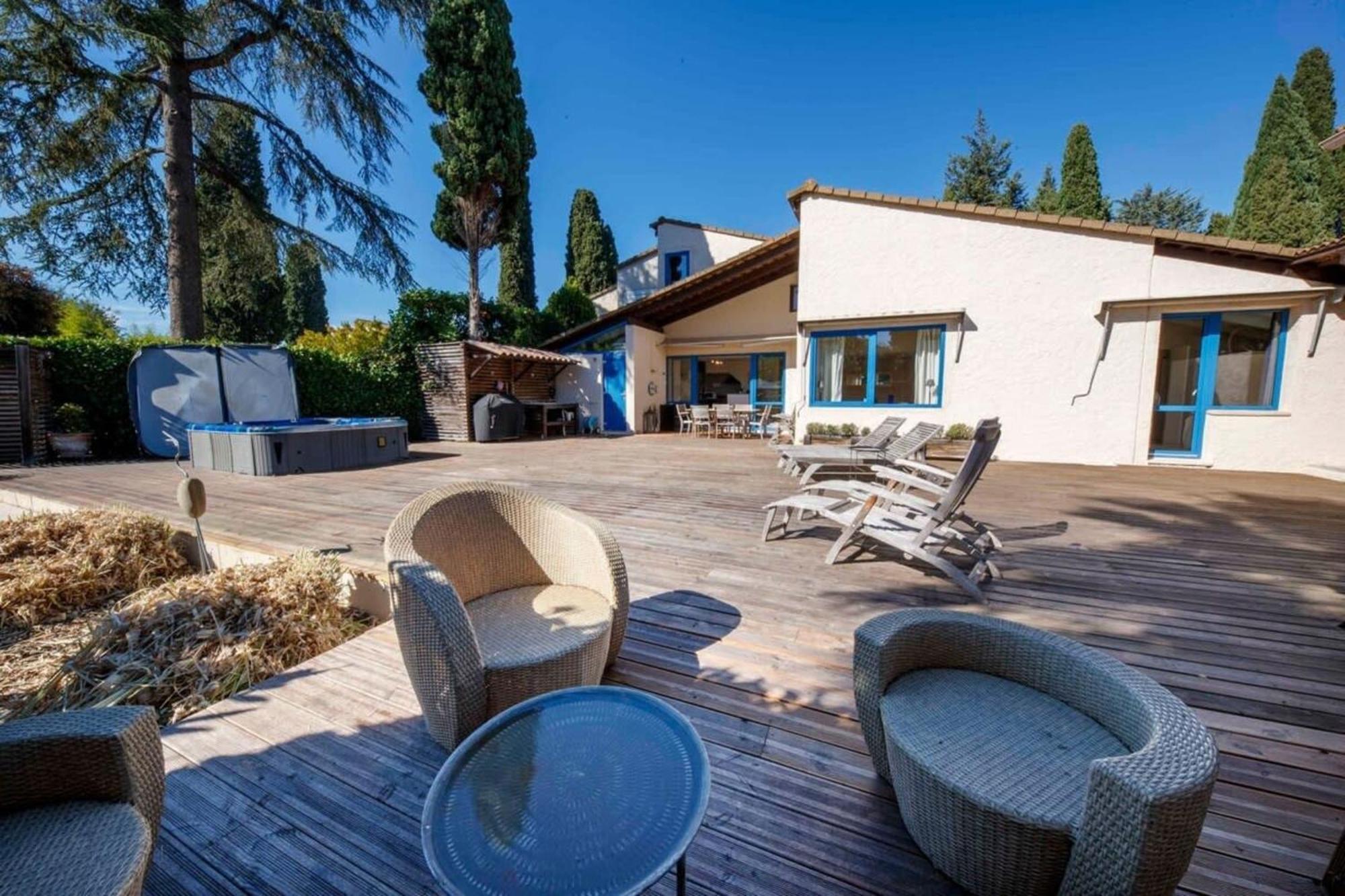 06V - Beautiful Villa With Spa Pool And Tennis Biot Exteriör bild