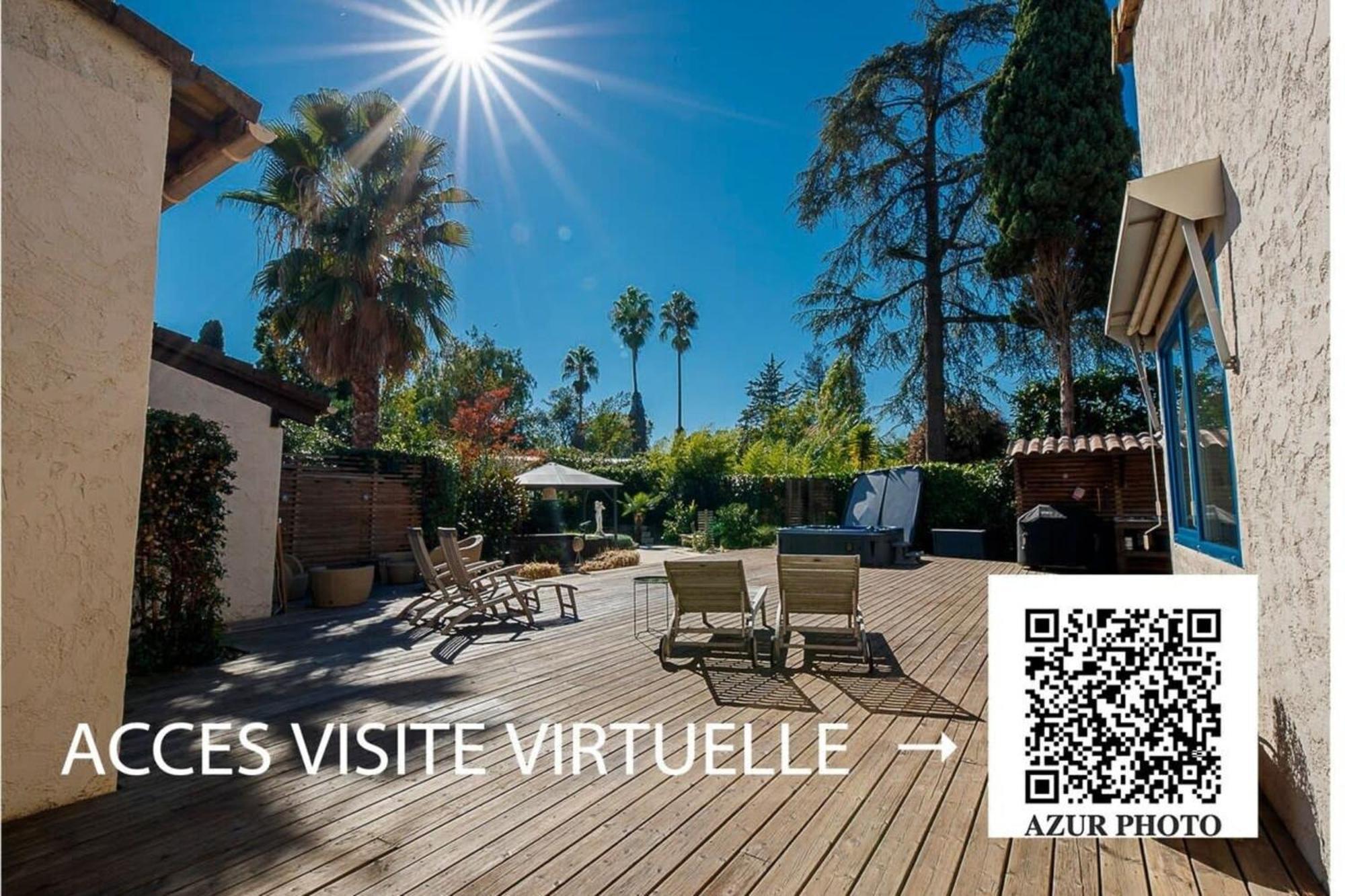06V - Beautiful Villa With Spa Pool And Tennis Biot Exteriör bild